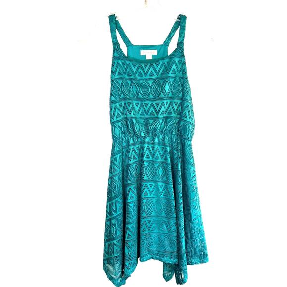 Xhilaration 10 12 Girl's Sleeveless Teen Maxi BOHO Sun Dress Kids Size Large L - Picture 3 of 7